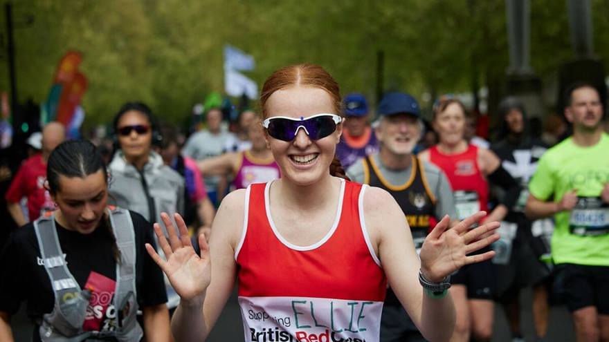 Runner in sunglasses