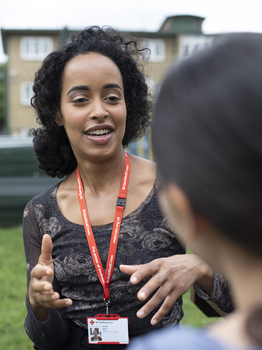 British Red Cross staff member talks about anti-slavery day