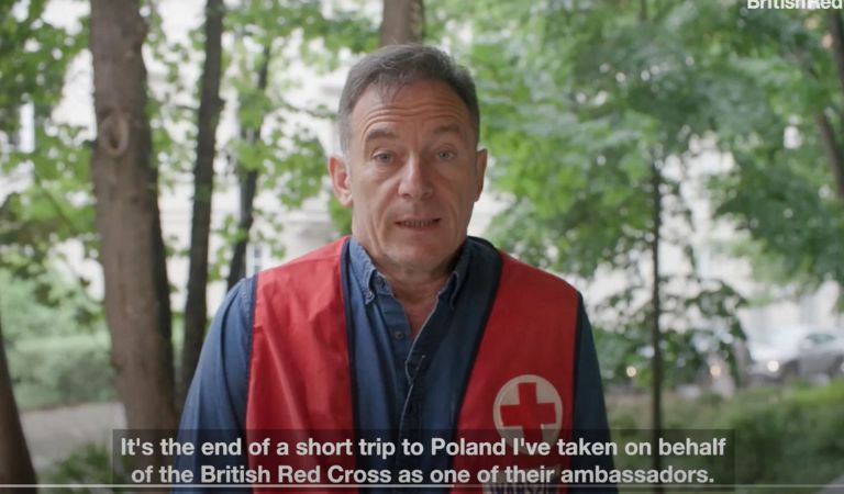 Image still of Jason Isaacs from a video where he talks about his time in Poland.
