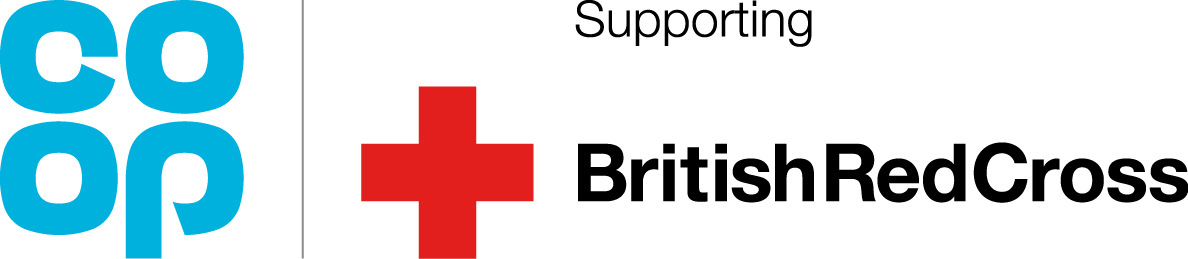 Co-Op and British Red Cross partnership logo