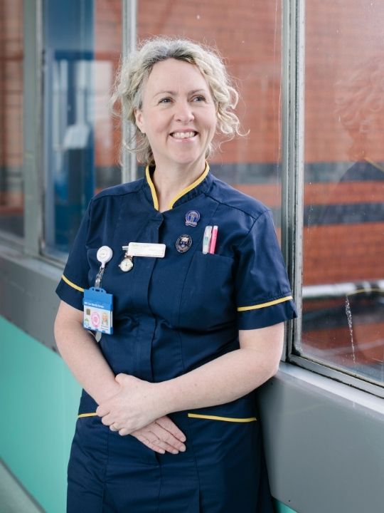 An NHS nurse