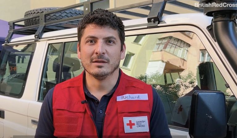 Richard, member of the Danish Red Cross team