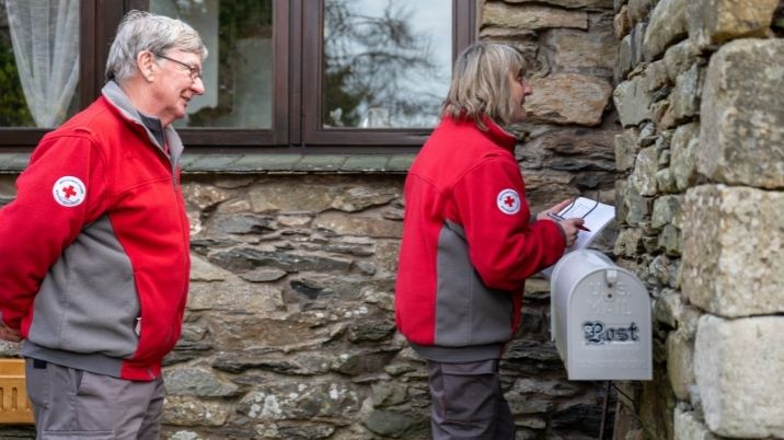 British Red Cross volunteers Gordon and Sue were among those who supported those without power in the week following the storm