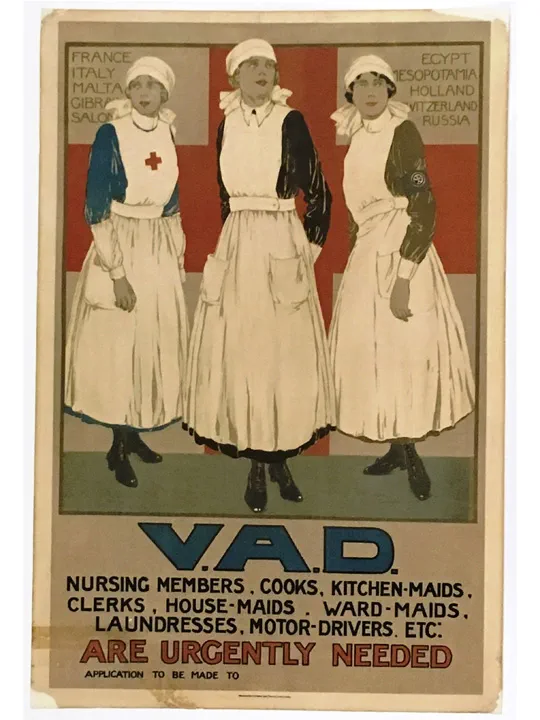 A Red Cross recruitment poster from 1918
