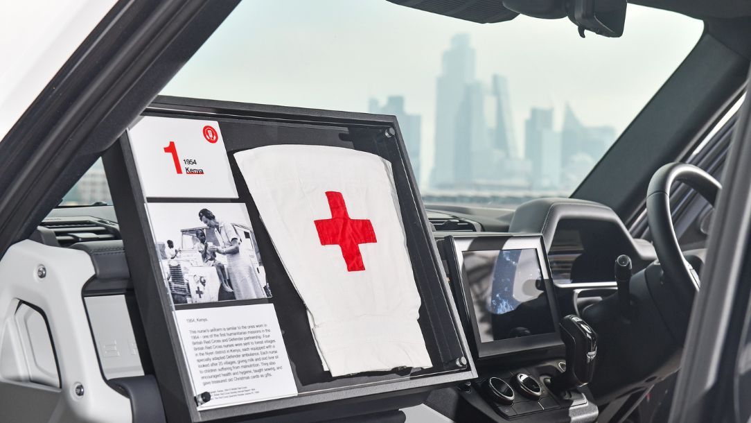 Inside the specially commissioned Defender, which celebrated 70 years of our partnership with Defender.