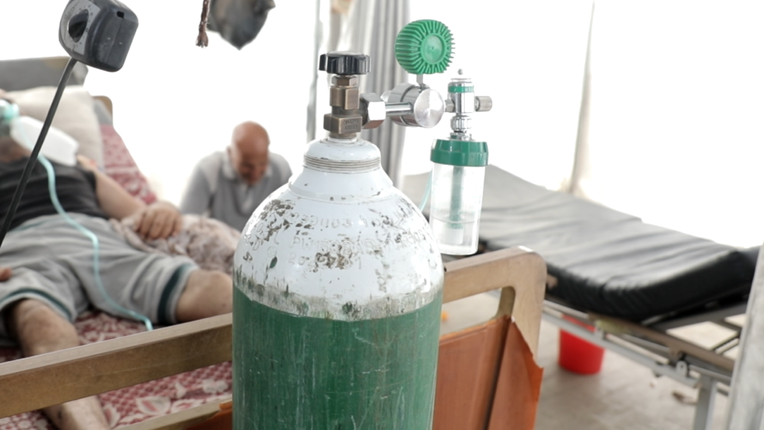 Inside the Palestine Red Crescent Society Al-Saraya field hospital in Gaza, 31 July 2025
