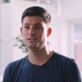 A picture of Simon, an Aviva staff member who saved his daughter when she was unresponsive and not breathing after taking a British Red Cross first aid course.