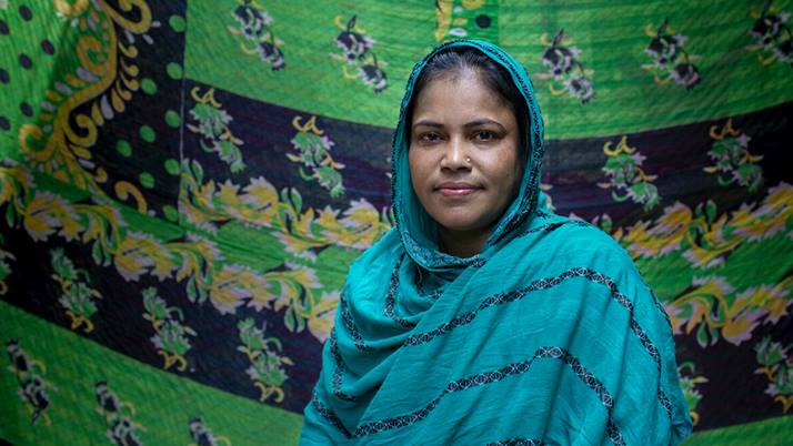 Josna, Women Squad leader in Barishal, Bagladesh.