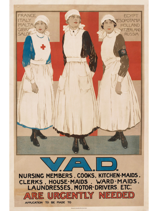 Illustration by Joyce Dennys for a VAD recruitment poster, 1915