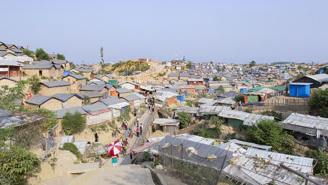 A view of the Balukhali refugee camp for people from Rakhine state/Myanmar, in Cox's bazar, Bangladesh
