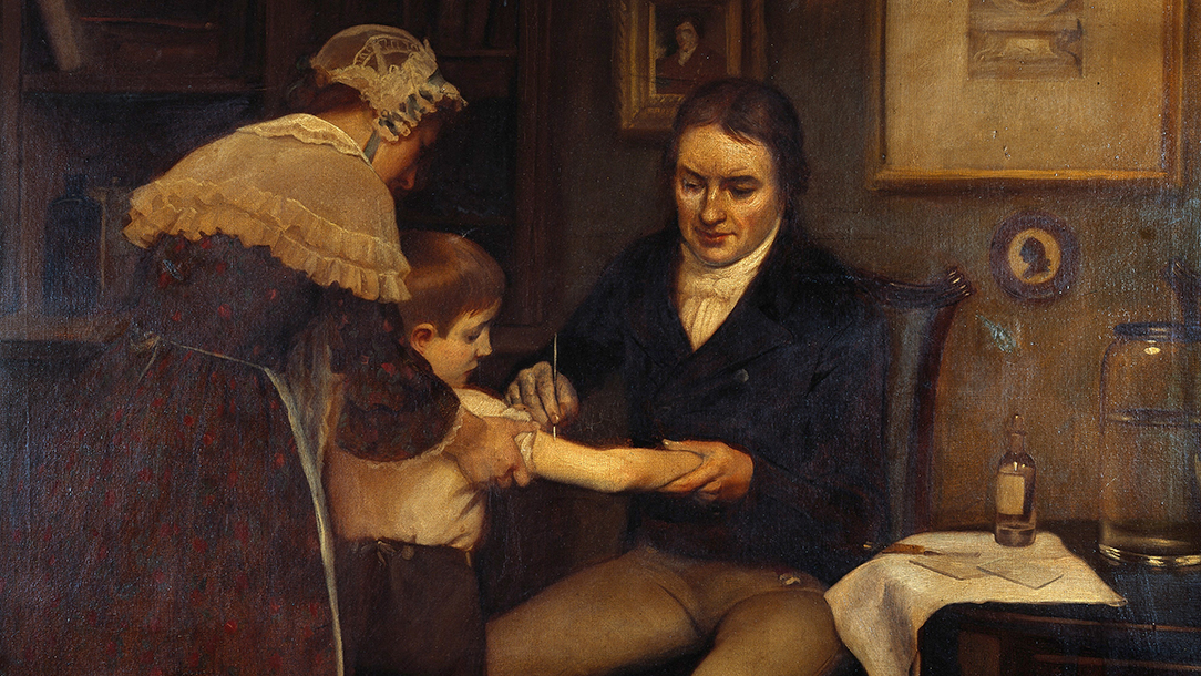 Dr Edward Jenner carries out the first ever smallpox vaccination on James Phipps in 1796