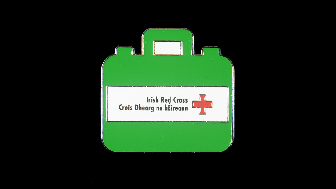 Irish Red Cross badge from the collection of Maura McPhillips