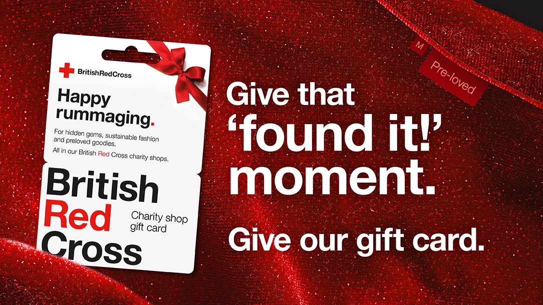 Charity shop gift card British Red Cross