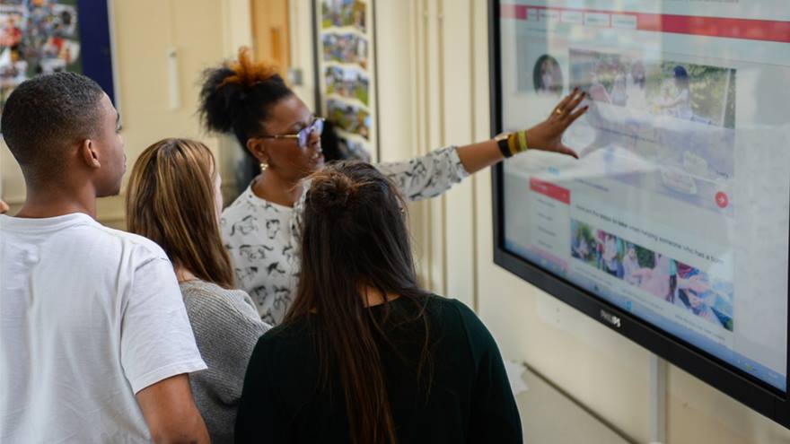 Group of adults learning in a safe learning environment