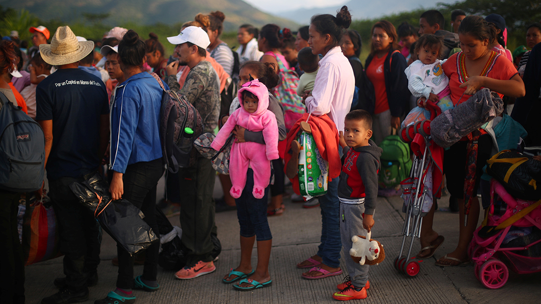 Migrant caravan in Mexico