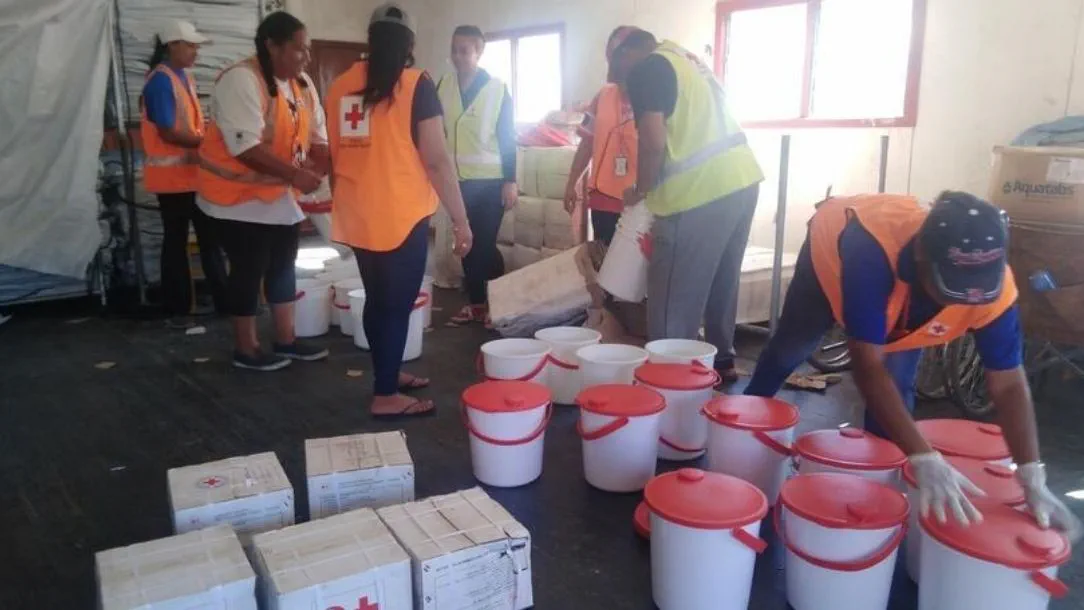 Humanitarian relief in Tonga after the 2022 tsunami.