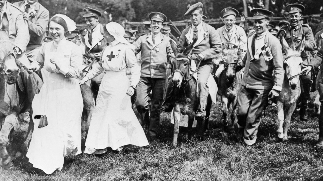 British Red Cross volunteers during WWI