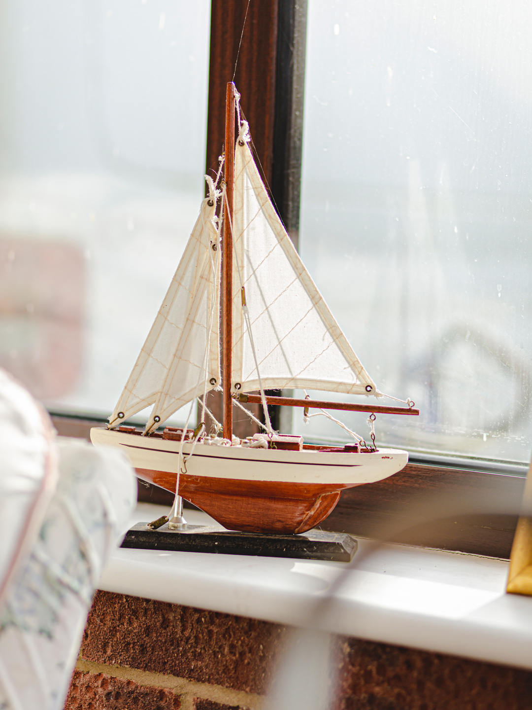 Miniature sailing boat