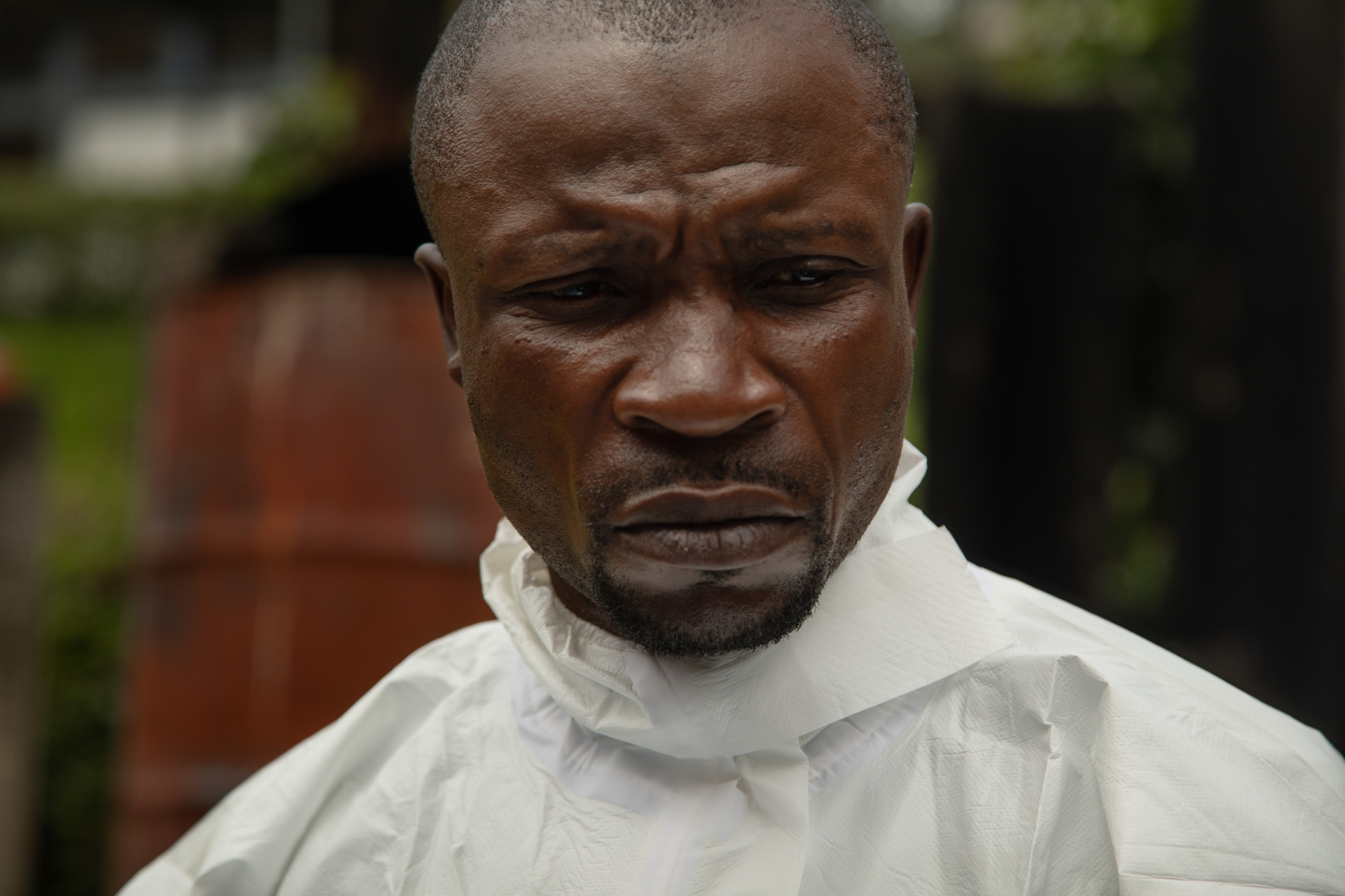 A Red Cross volunteer who helped with safe burials in the Democratic Republic of Congo Ebola outbreak.