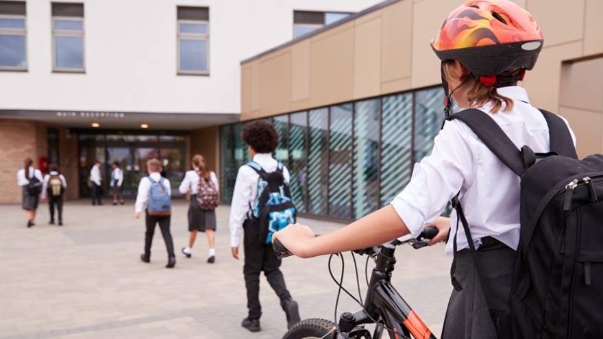 Students returning to school