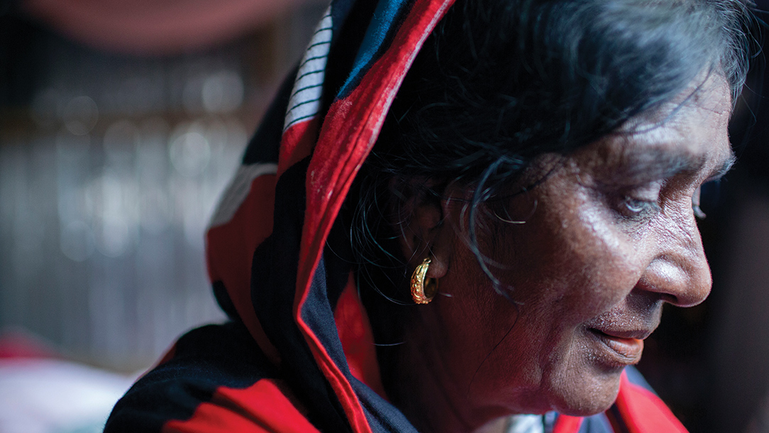 Photograph of Farzana Hossen which captures her side profile.