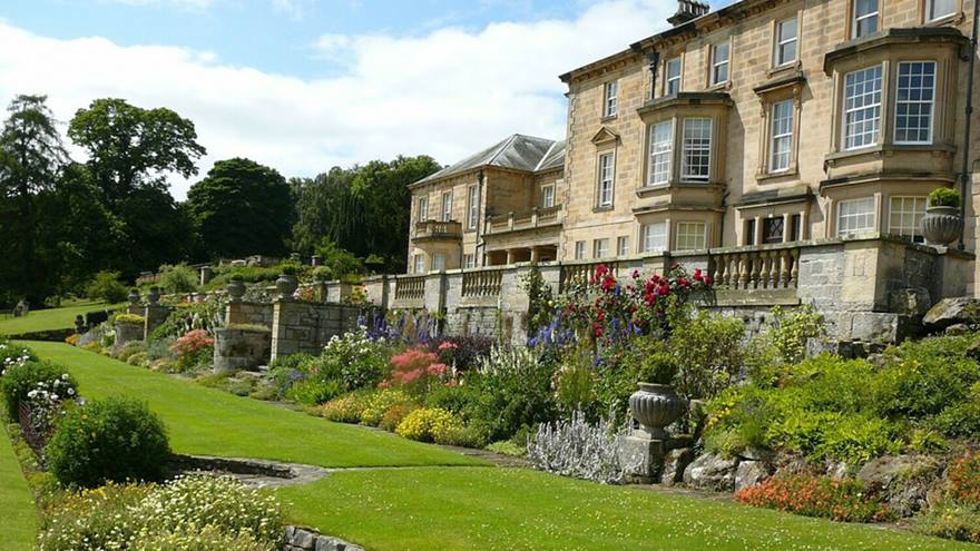 A view of Stagshaw House and gardens, one of the British Red Cross Open Gardens.