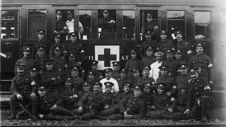 First world war ambulance train crew