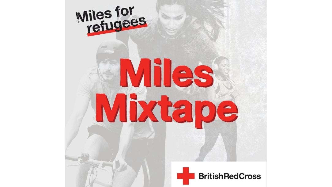 British Red Cross graphic for miles for refugees campaign