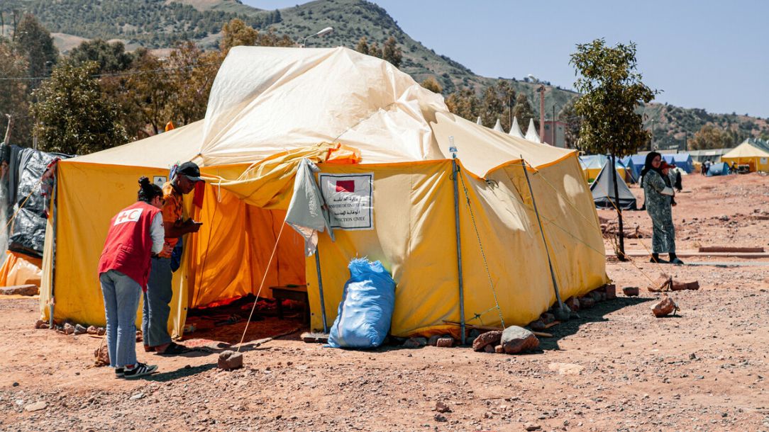 Morocco temporary shelters