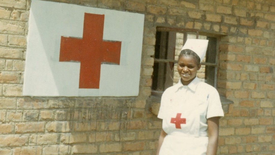 Constance, a volunteer from the Southern Rhodesia (Zimbabwe) branch of the British Red Cross, 1960s