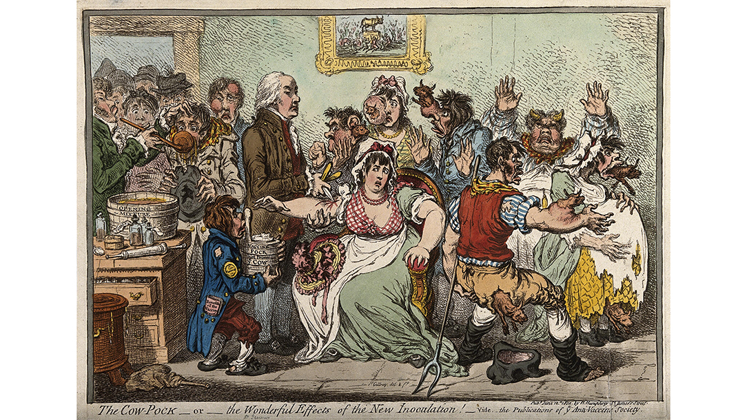 A satirical cartoon by James Gillray, published in 1802
